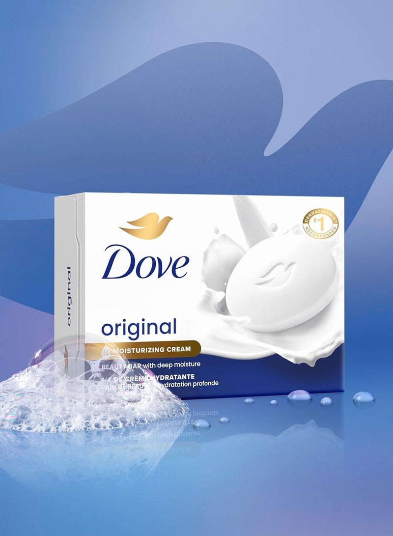 Dove 3 Pack Dove Original Beauty Soap Bar Gentle Skin Cleanser Moisturizing for Gentle Soft Skin Care  Made With 1/4 Moisturizing Cream - Image 2
